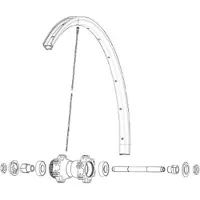 Mavic Aksium Disc Allroad Rim Noir 650B - 27.5´´ 2