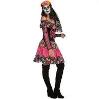 MOM Day Of The Dead Woman Costume Rose M-L Enfants