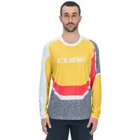 Cube Vertex Long Sleeve Enduro Jersey Jaune XS Homme