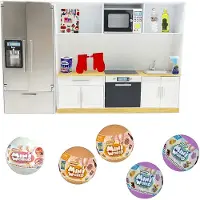 Mini World Playset de cuisine miniature - - 30x7.3x38 cm - Multicolore - Cuisine détaillée