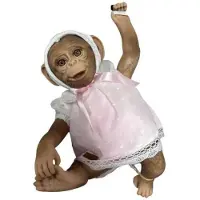 MuÑecas Guca Affenbaby-puppe Rosa Taille unique