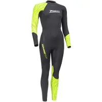 Zoggs Explorer Tour Woman Long Sleeve Neoprene Wetsuit Jaune S Femme