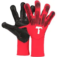 T1tan Rebel 2.0 Goalkeeper Gloves With Finger Protection Rouge 9