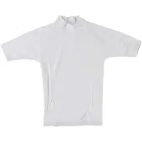 Surf System Logo Short Sleeve Rash Guard Blanc M