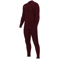 Zion Wesley Steamer 3/2 Mm Long Sleeve Chest Zip Neoprene Suit Rouge L Homme