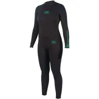 Ocean & Earth Surf School 3 Mm Woman Long Sleeve Back Zip Neoprene Suit Noir 16 Femme