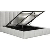 Palozi Lit bouclette avec coffre "Annie" - 160 x 200 cm - Blanc
