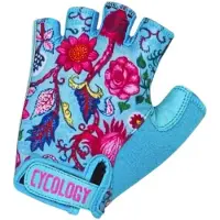 CYCOLOGY Secret Garden Short Gloves Bleu S