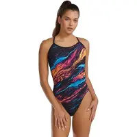 Tyr Durafast Elite Crosscut Tieback Magmata Swimsuit Noir 32 Femme