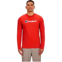 Berghaus Big Logo Long Sleeve T-shirt Rouge L Homme