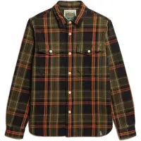 Superdry Merchant Heavy Long Sleeve Shirt Marron XL Homme