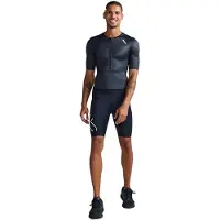 2XU Core Short Sleeve Trisuit Noir XS Homme