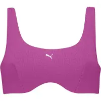 Puma Jacquard Scoop Bikini Top Violet XS Femme