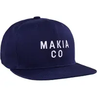 Makia Cascade Snapback Cap Bleu