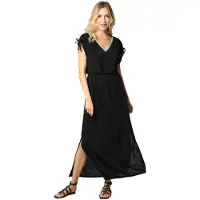 Deeluxe Rosajane M+ Sleeveless Midi Dress Noir XL Femme