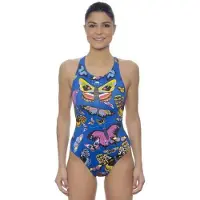 Turbo Style Butterfly Swimsuit Bleu M Femme