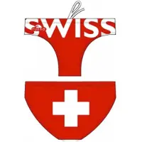 Turbo Switzerland Swimming Brief Rouge,Blanc 3XL Homme