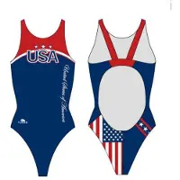 Turbo Usa 2012 Swimsuit Bleu L Femme