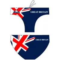Turbo England-great Britain Swimming Brief Bleu M Homme