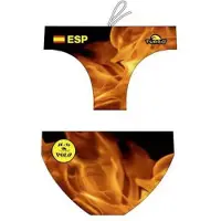 Turbo Spain Swimming Brief Orange,Noir L Homme