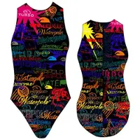 Turbo Writing Swimsuit Multicolore 7-8 Years Fille
