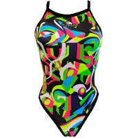 Turbo Geo Abstract Swimsuit Multicolore 3-4 Years Fille