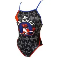 Turbo France Coq 895682 Swimsuit Noir 4XL Femme