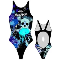 Turbo Skulls Triathlon Swimsuit Noir 4XL Femme