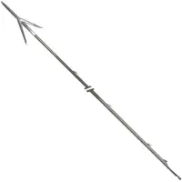 Pathos Tahitian Roller Tw Double Barb Medium Spearshaft 7.5 Mm Argenté 115 cm
