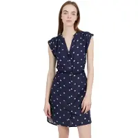 Fundango Mona Short Sleeve Short Dress Bleu M Femme