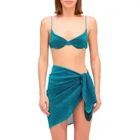 Sundek Lurex Sarong Bleu Femme