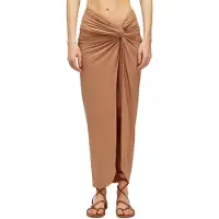 Sundek Pareo Skirt In Lycra Sarong Marron L Femme