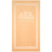 Sundek Jacquard Terry Logo And Frame Towel Marron