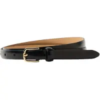 Selected Iona Slim Fit Belt Noir 90 cm Femme