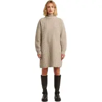 G-Star Cable Loose Long Sleeve Dress Beige L Femme