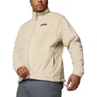 Columbia Steens Mountain 2.0 Plus Size Full Zip Fleece Beige 6X Homme