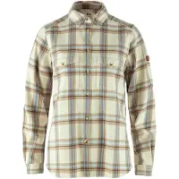 Fjällräven Övik Heavy Flannel Long Sleeve Shirt Beige,Vert 2XS Femme