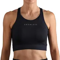Endless Top Crop Sports Top Noir M Femme