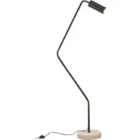Lux.pro Lampadaire 'Vatka' GU10 en métal et marbre Spot noir / marbre, blanc