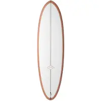Almond Plez Phez 6´6´´ Surfboard Blanc 198.1 cm