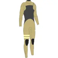 Hurley Advantage Plus 3/2 Mm Long Sleeve Chest Zip Neoprene Suit Jaune LT Homme