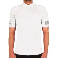 Ocean & Earth Comp Short Sleeve Rash Guard Blanc S Homme