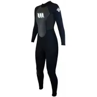 West Enforcer 4/3 Mm Gbs Woman Long Sleeve Back Zip Neoprene Suit Noir 10 / Regular Femme