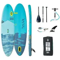 Aquatone Wave 10'0'' Ensemble paddle-surf gonflable bleu 304.8 cm / 81 cm bleu 304.8 cm