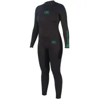 Ocean & Earth Surf School 3 Mm Woman Long Sleeve Back Zip Neoprene Suit Noir 14 Femme