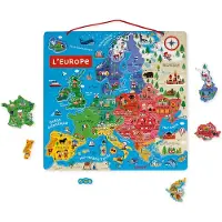 Janod Magnetic European Map Educational Toy Multicolore 12 Months-7 Years Enfants