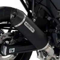 Arrow Race-tech Aluminium Dark With Carbon End Cap Suzuki V-strom 650 ´17-20 Not Homologated Muffler Argenté Not Homologated