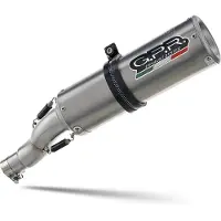 Gpr Exhaust Systems M3 Titanium Natural Bmw F 700 Gs 16-18 E4.bm.100.m3.tn Homologated Slip On Muffler Argenté Homologated