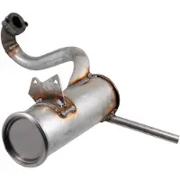 Rms Classic Piaggio Ape Tm 501-601-602-703 100751280 Muffler Argenté