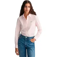 Gant pour femme. 4300141 Chemise slim stretch Oxford rose (32), Coton, Manche longue